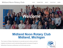 Tablet Screenshot of midlandrotaryclub.org